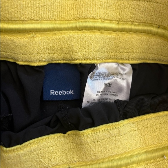 Reebok Black and Yellow Athletic Shorts - Picture 4 of 4